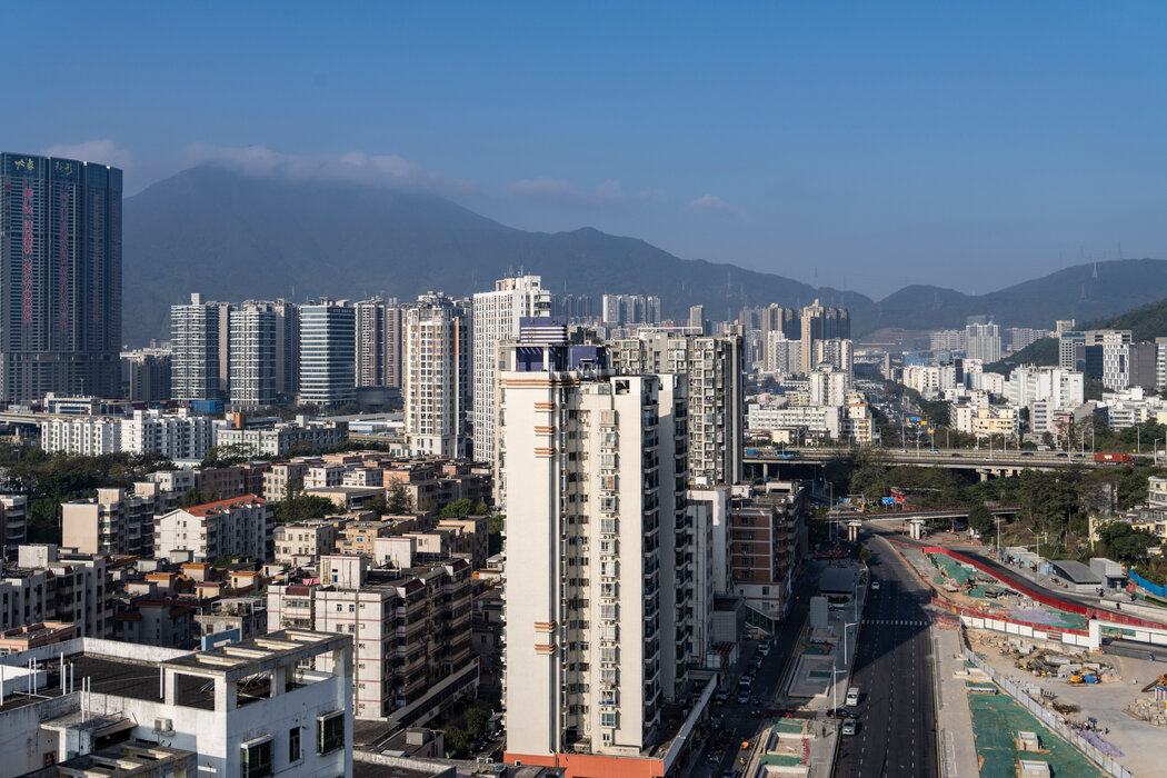 今年1月,深圳新建的公寓和住宅。