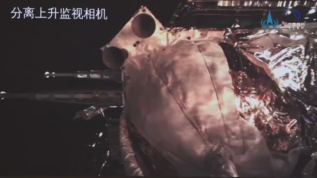 6月3日，嫦娥六號著陸器採集的月球樣本被送入月球軌道。
