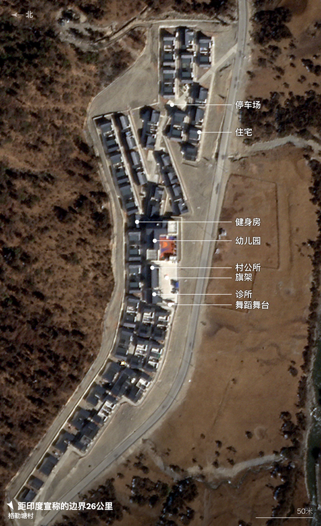 這些村莊的建設規劃中包括學校、診所和其他設施。