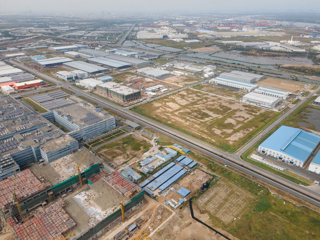 海防的一個工業園。賈斯帕特說,與南方相比,北部「開始的更晚,他們能更好地規劃,也能更快地發展。」