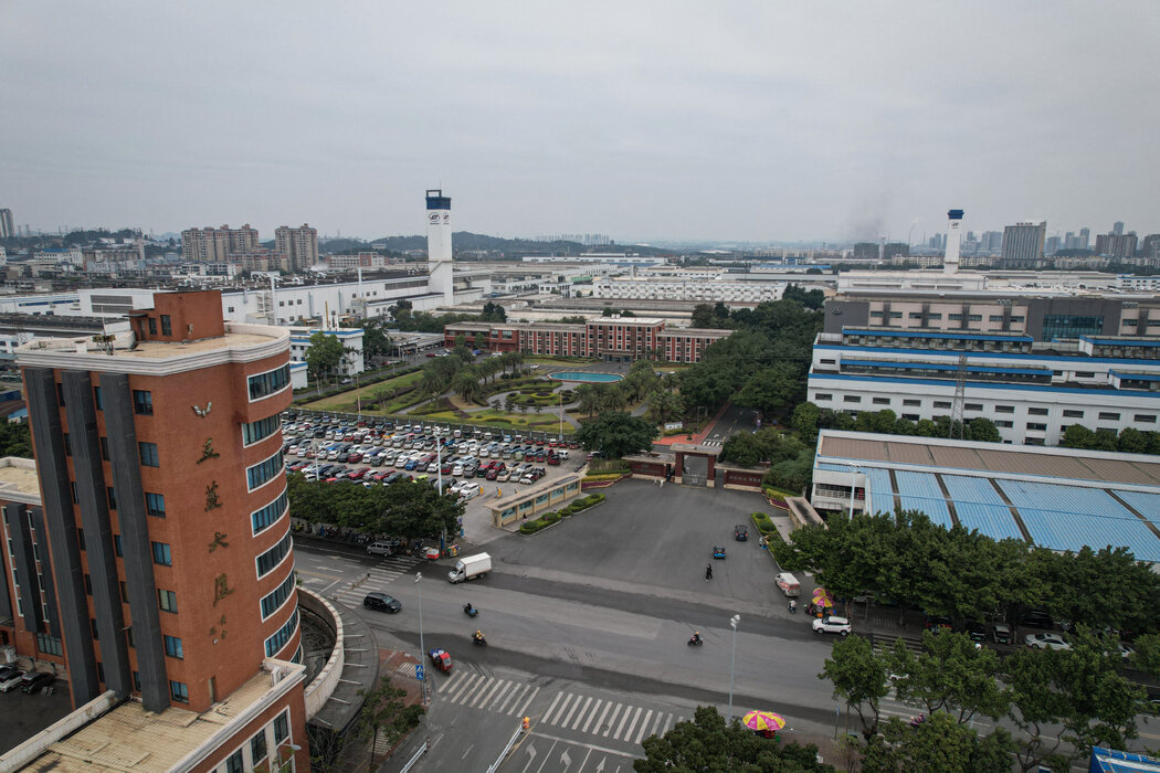 五菱合資企業位於中國南部廣西柳州的總部,攝於1月。