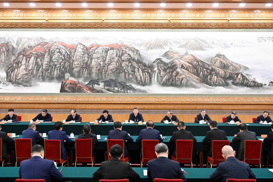 中國領導人習近平本月在北京與科技企業首席執行官們一起出席民營企業座談會。