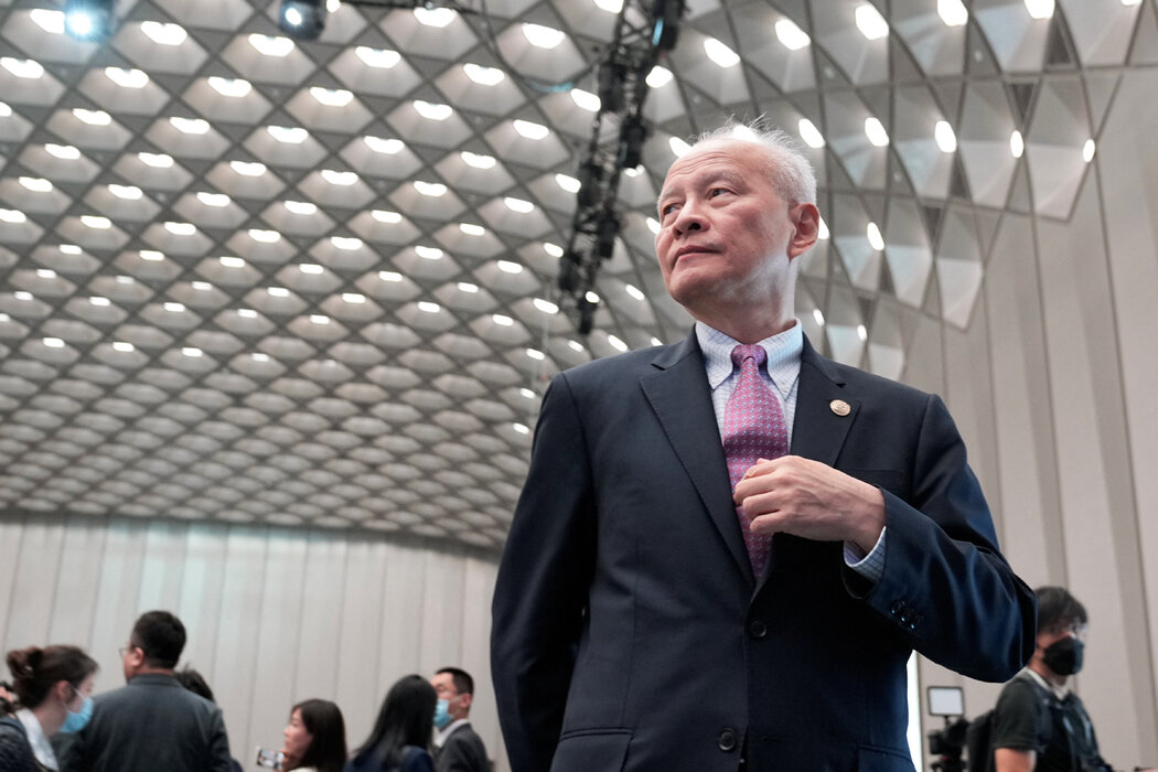 前中國駐美國大使崔天凱,攝於2023 年。他是據稱上個月在華盛頓會見智庫代表的代表團成員之一。