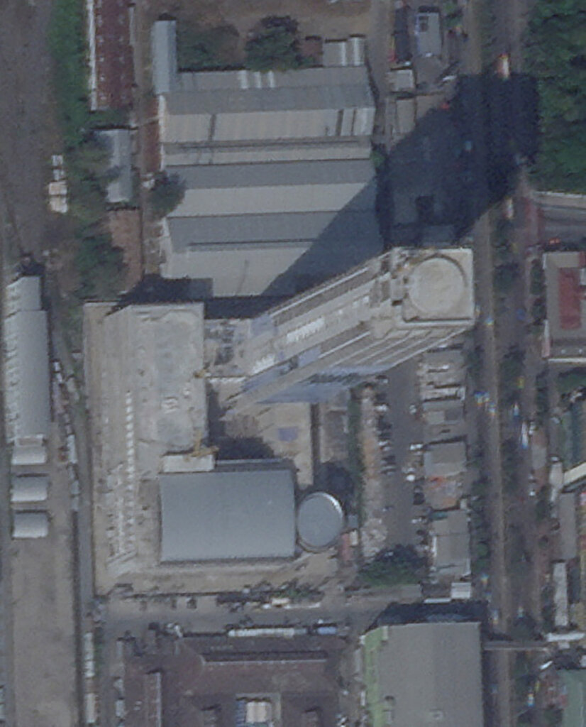 2024年12月拍攝的衛星圖像顯示了曼谷建築的施工情況。
