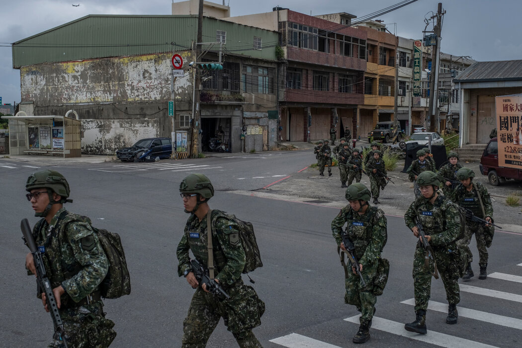 2023年,台灣桃園舉行的一場軍事演習。