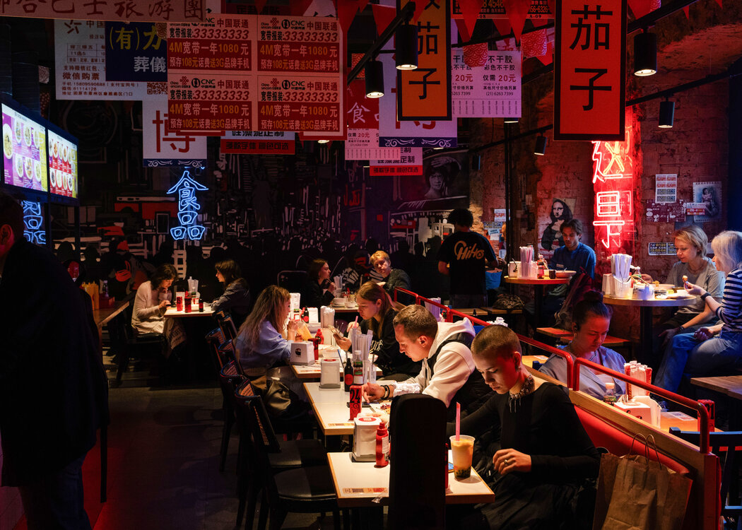 莫斯科的連鎖餐廳Chiho。中餐館如雨後春筍般出現在俄羅斯的各個城市。