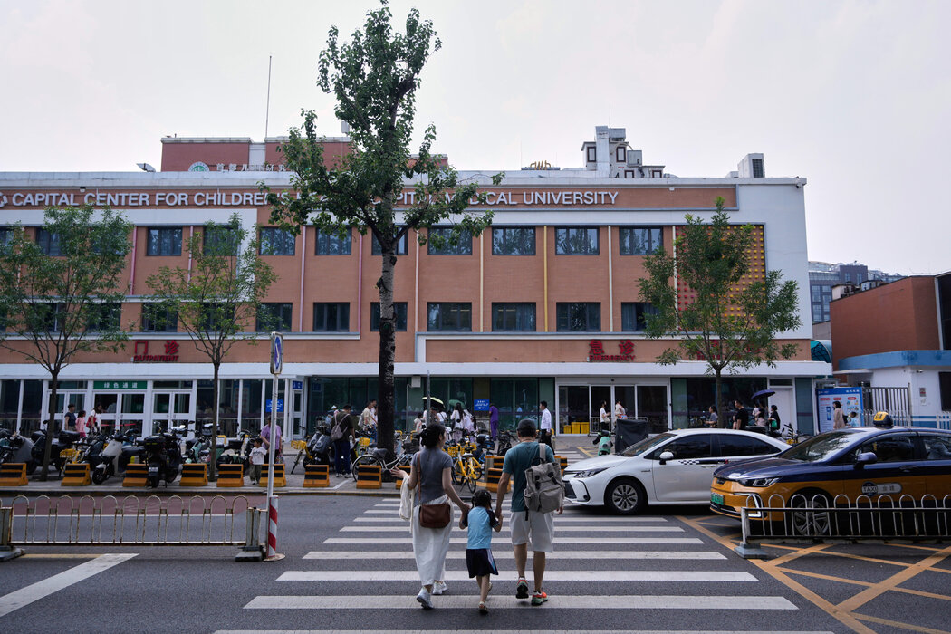 北京的一家兒科醫院，攝於7月。