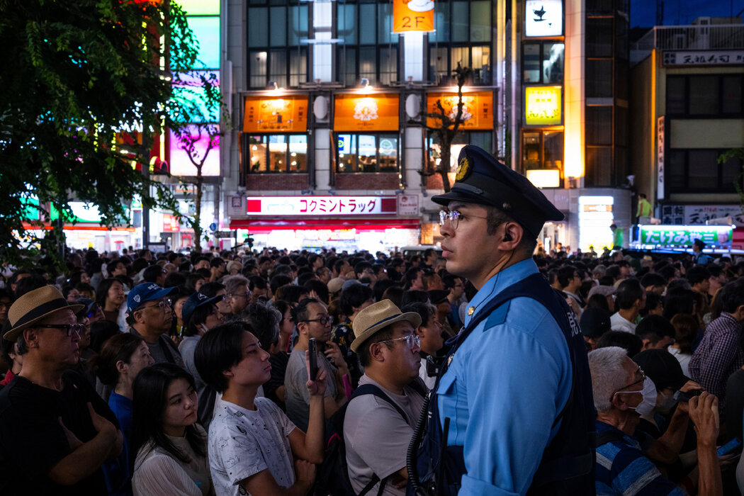 週六,自民黨在東京舉行競選活動。