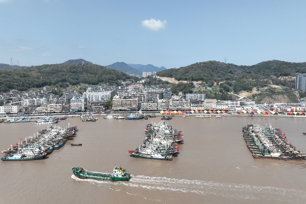 舟山的一個漁港。該市周邊一些地區的全職村幹部被要求交出護照。