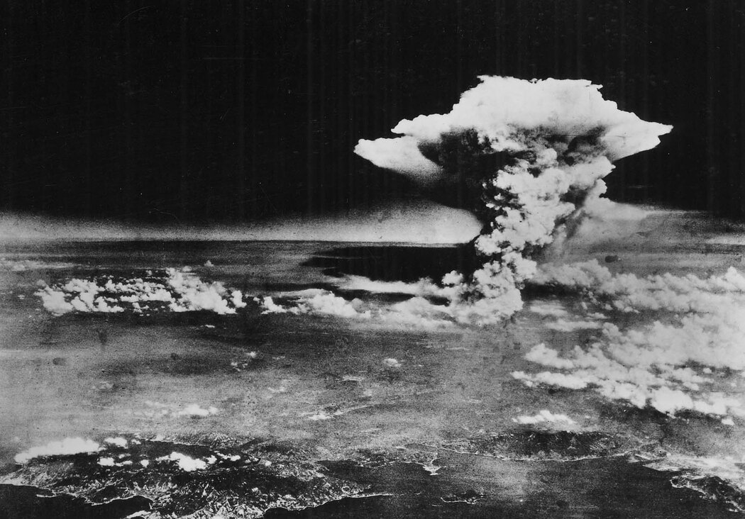 1945年8月6日，日本廣島上空的蘑菇雲。