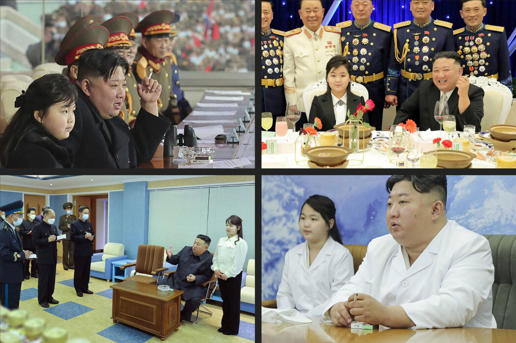 金正恩在多個場合吸煙。