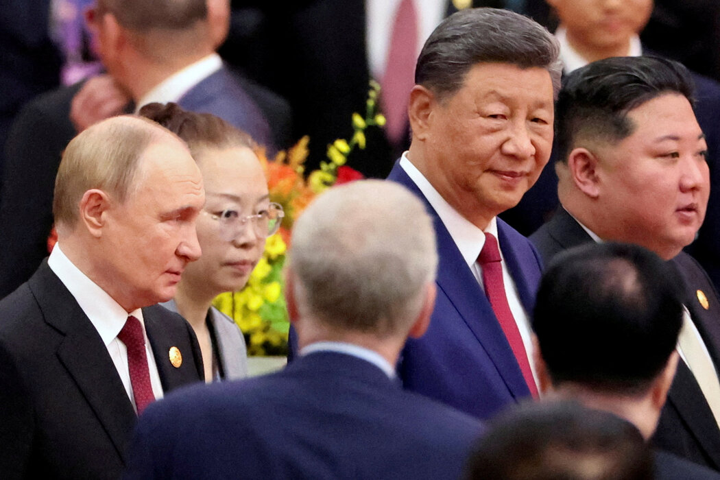 普丁總統、習近平主席與朝鮮領導人金正恩上週三在北京人民大會堂出席紀念第二次世界大戰結束80週年活動。