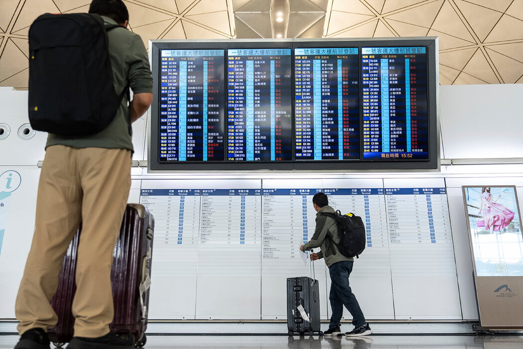 香港國際機場,攝於週二。