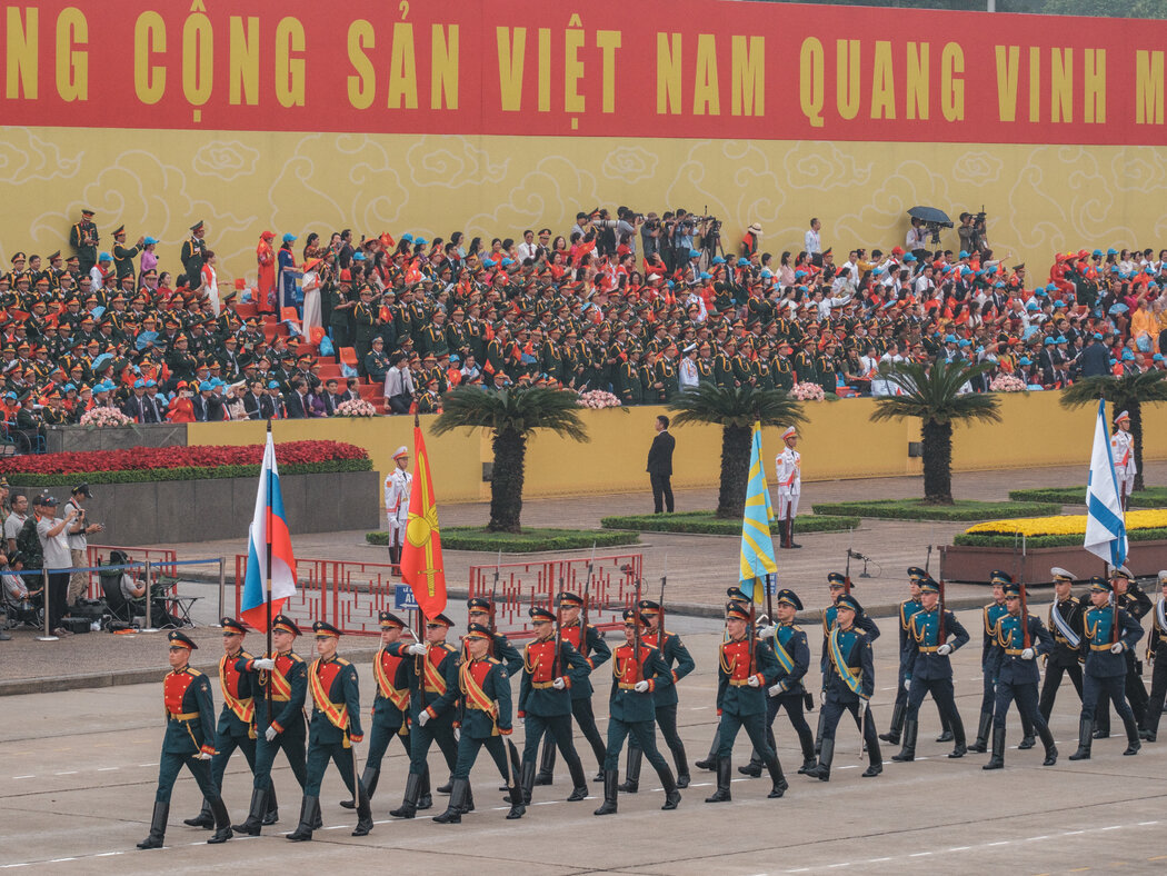 俄羅斯士兵參加了9月的越南國慶閱兵,標誌著兩國防務合作重啟。