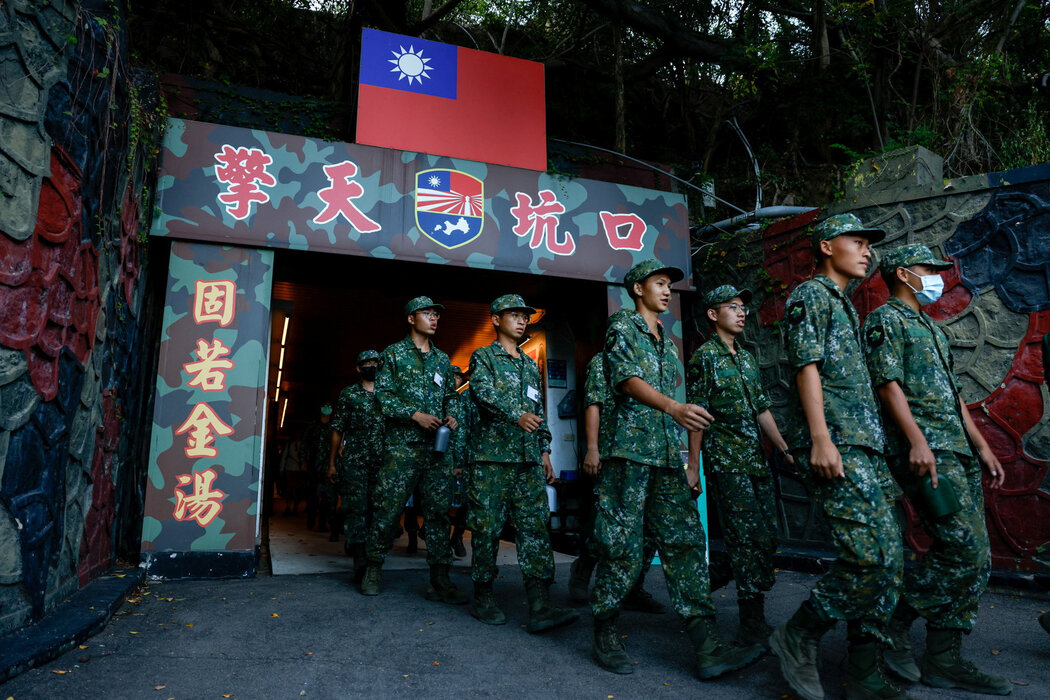 本月，台灣士兵駐守在金門島——這座距中國海岸僅數公里的小島由台灣控制。
