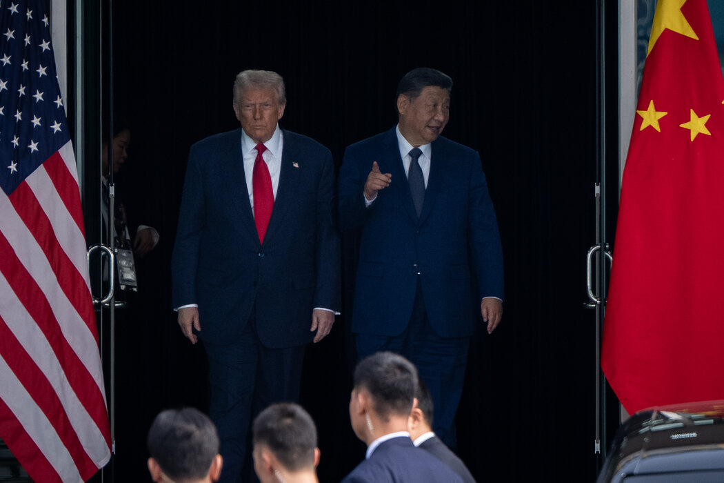 川普總統與中國領導人習近平在週四會談結束後。習近平對川普說，雙方都應避免陷入「不相互報復的惡性循環」。