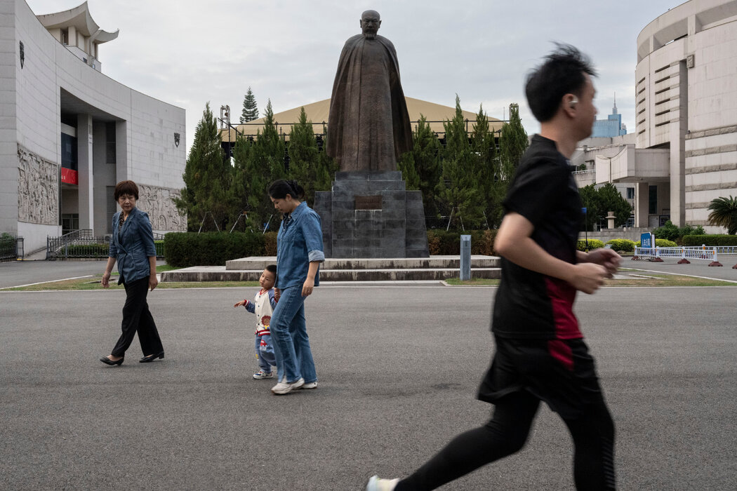 福州的林則徐雕像，攝於10月。