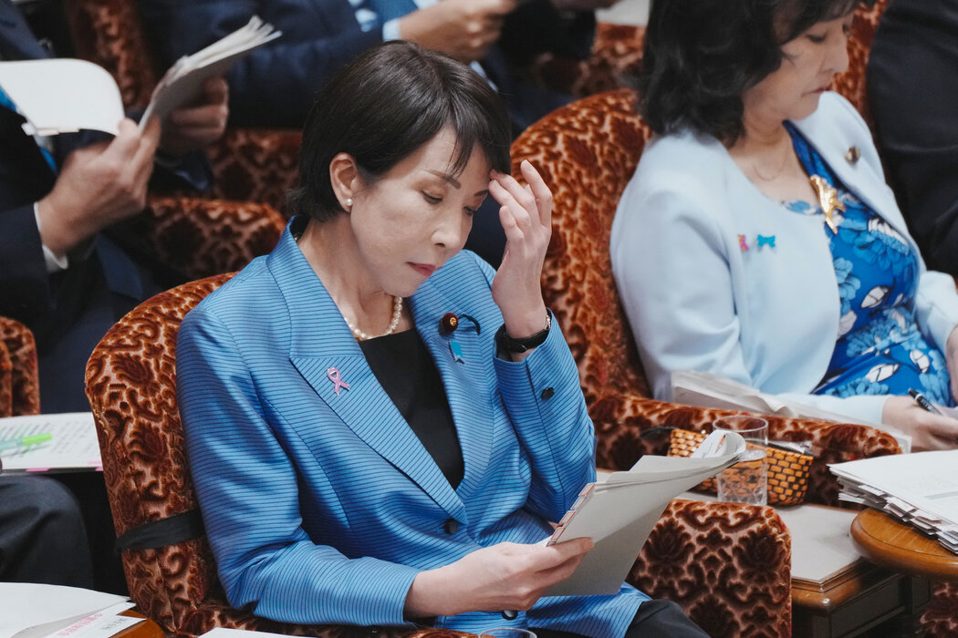 日本首相高市早苗週三出席東京預算委員會會議。