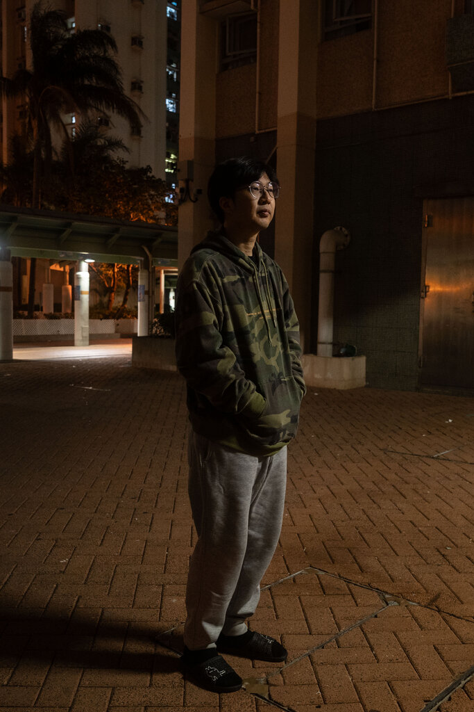威廉·李，週日晚上攝於香港。