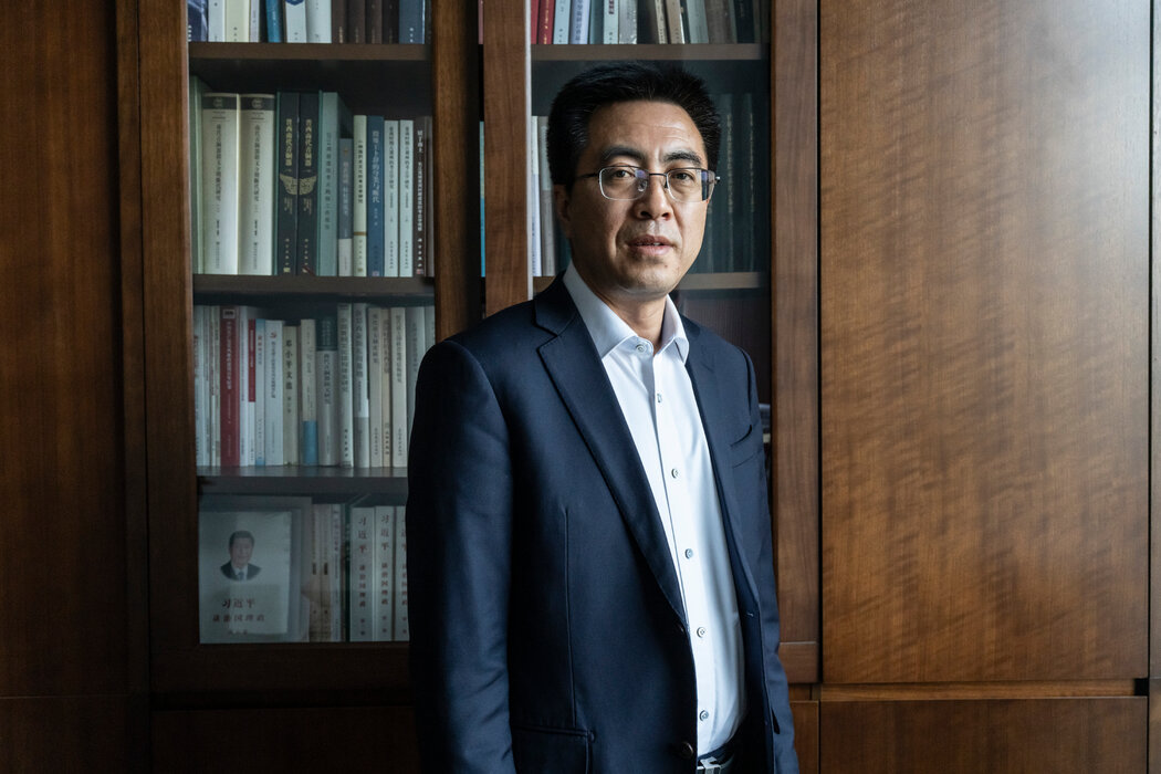 陝西省考古研究院黨委書記、院長種建榮在西安的辦公室。