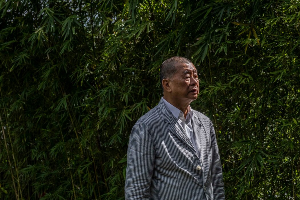 2020年，黎智英在香港家中。