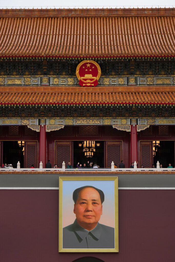 2025年，天安門廣場的遊客。