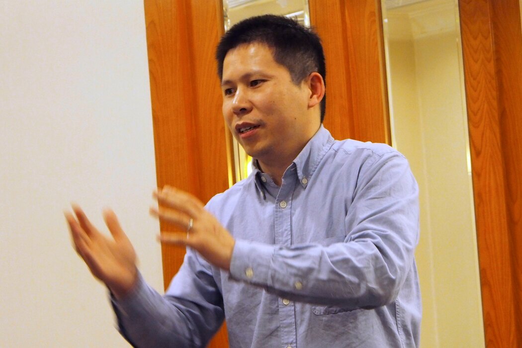 許志永，攝於2013年。