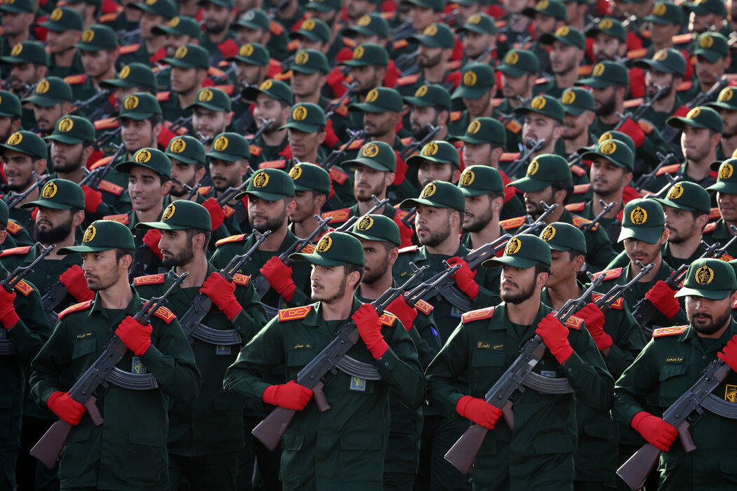 2024年德黑蘭閱兵式上的革命衛隊。