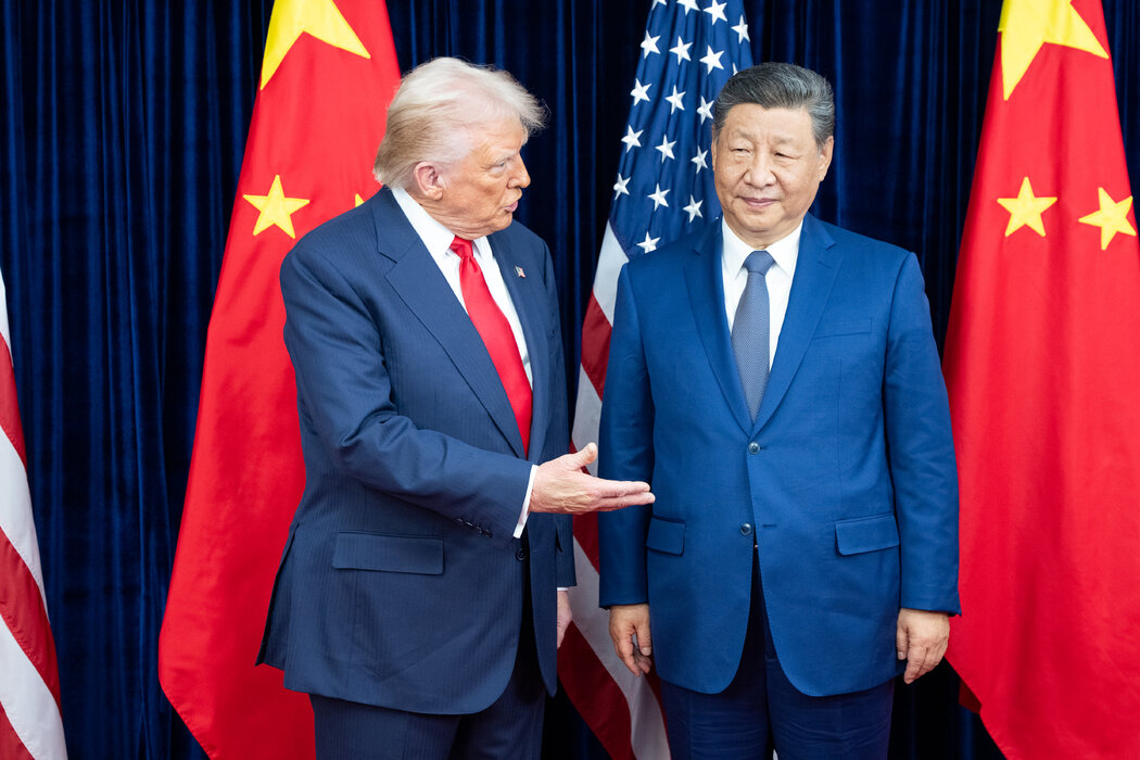2019年10月，川普總統與中國領導人習近平在韓國。按計劃，兩人將於週四和週五在北京舉行會晤。 