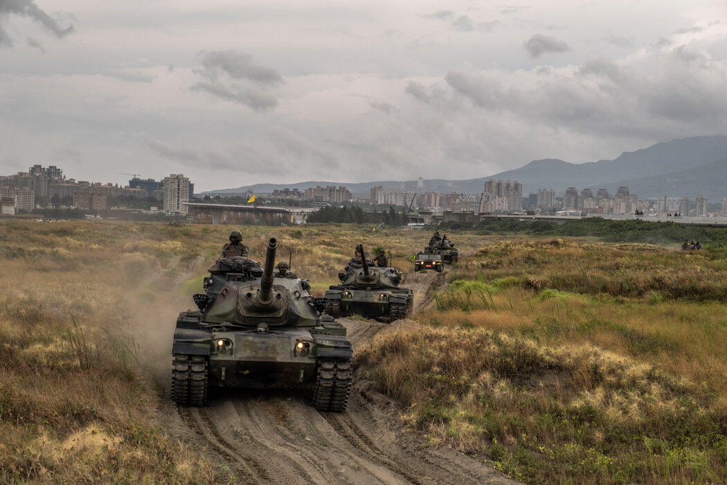2023年,台灣軍隊演練如何擊退入侵部隊。
