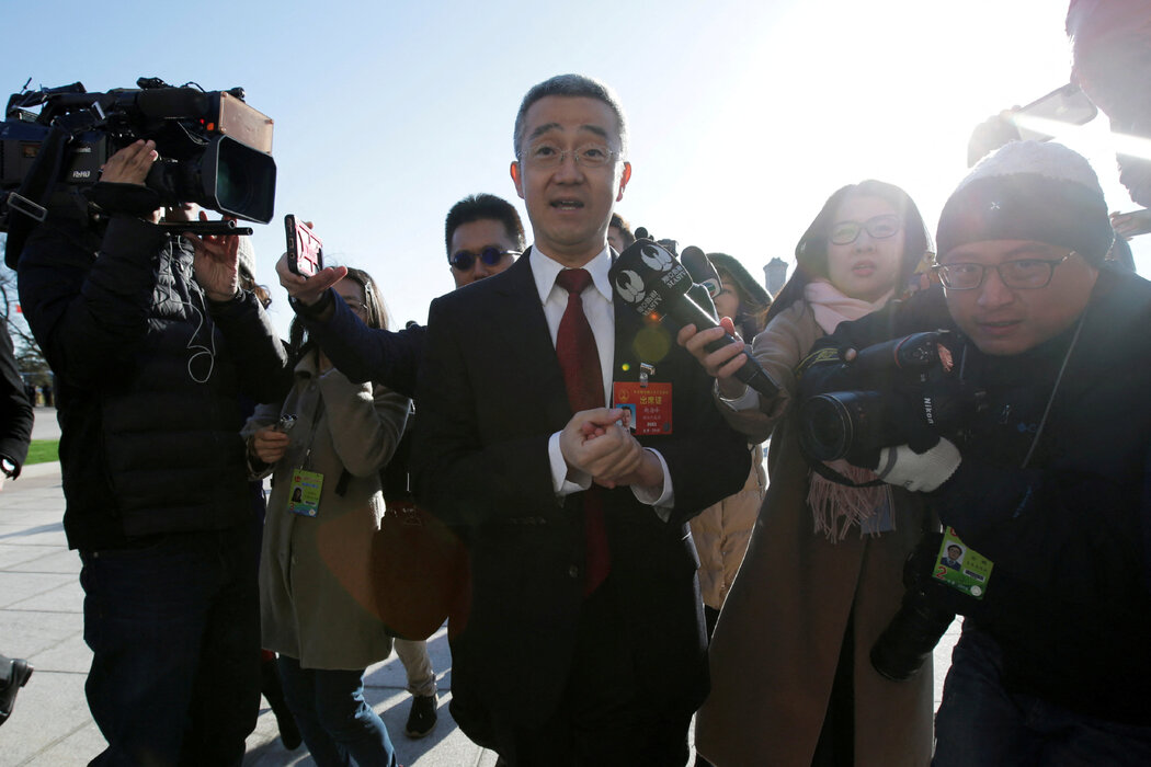 中國前國家主席胡錦濤之子胡海峰,攝於2019年,北京。