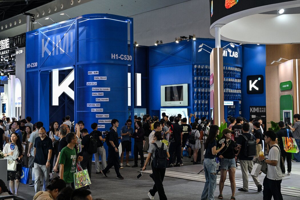 本月在上海舉行的世界人工智慧大會上，月之暗面展示了Kimi K3模型。