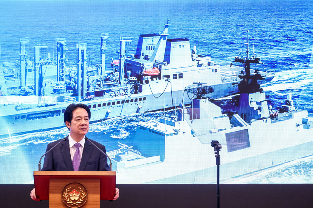 5月，台灣總統賴清德在台北發表執政兩週年談話。