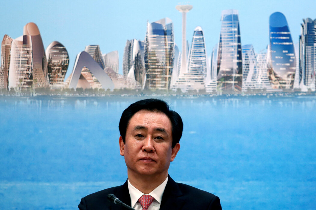 2017年,恆大集團創始人兼前董事長許家印在香港出席新聞發布會。