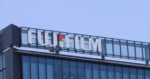 The Fujifilm logo in white lettering with a red dot above the 
