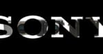 The word SONY is written in large white letters, with various Sony camera bodies visible through the negative space of the letters against a black background.