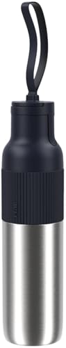 T-fal 不鏽鋼保溫瓶 700ml 保溫保冷 支援碳酸飲料 洗碗機適用 一鍵開關 水筒 大容量 附提帶 「be You Flip Bottle」 酷炫黑 N31207