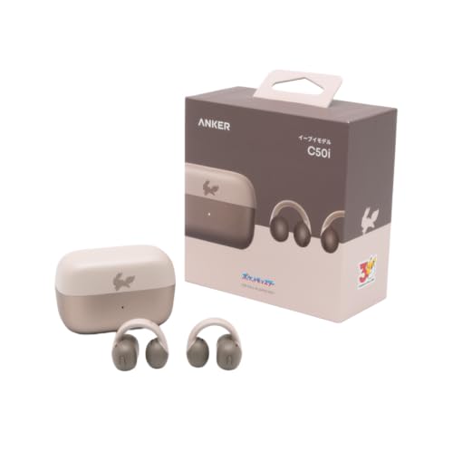 Soundcore C50i (Bluetooth 6.0)【開放式無線耳機/耳夾式/環境音聆聽/自行車/IP55防水規格/最長28小時播放/支援LDAC/多點連接】伊布款