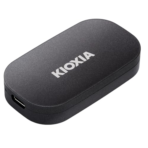 【Amazon.co.jp限定】キオクシア KIOXIA SSD 外付け 1TB USB3.2 Gen2 最大読出速度 1,050MB/秒 【 Type-C搭載iPhone / PS5 / PS4 動作確認済み 】 BiCS FLASH 耐衝撃 アルミ筐体 ハードウェア暗号化 パスワード保護 EXCERIA PLUS G2 ポータブル SSD-PKP1.0U3G2BR 【国内正規代理店保証品】