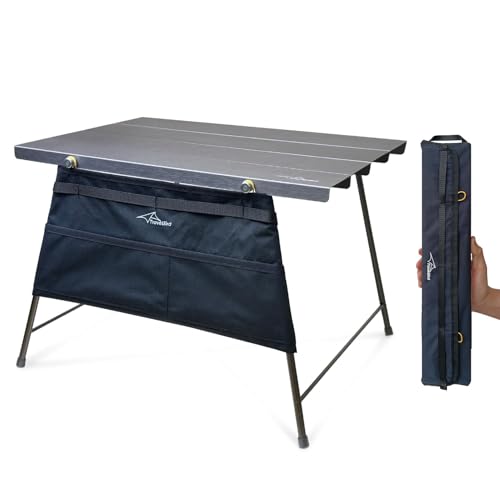Travel Bird Flexifold Table キャンプテーブル ポータブル 折り畳み アウトドア 超軽量 コンパクト ローテーブル ソロキャンプ アルミ合金サイドテーブル 収納袋付き 拡張可能 ピクニック ビーチ キャンプ テント ハイキング 適用