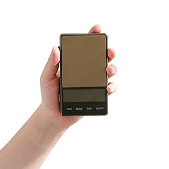 watchget 口袋數字秤 小巧咖啡秤 便攜型秤 秤 小型 0.1克1000克精密 0.1克單位 帶蓋子 戶外或露營用 攜帶方便 計量器 桌面秤 附帶使用說明書 料理 烹飪 點心製作