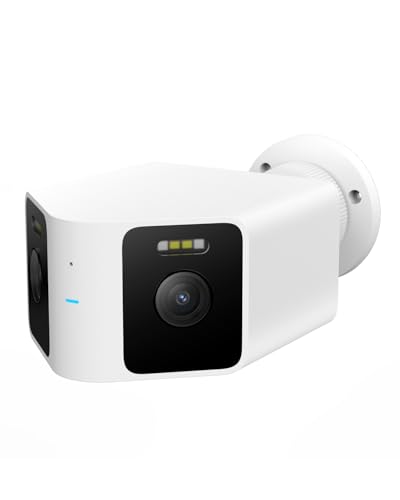 小米室外攝影機 CW100 Dual 防犯攝影機 室外 雙鏡頭 2K Wi-Fi 6 雙目 超廣角 AI人物・車輛偵測 雙向通話 全彩夜視 IP66防水 適用於透天住宅・包裹代收監控