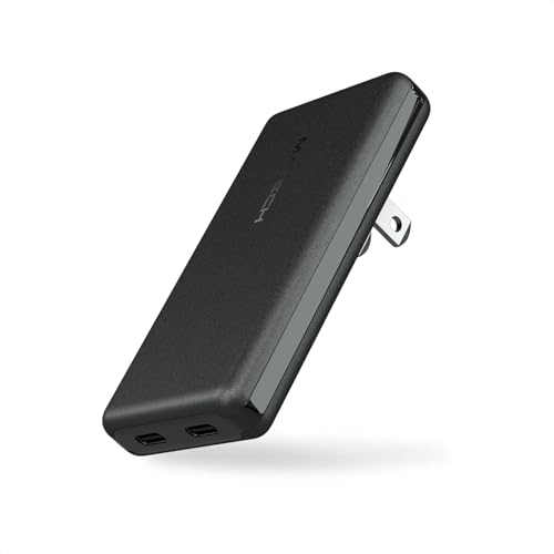 MATECH 充電器 超薄型 70W 65W對應 Type-C PD【史上最薄12.9mm / 搭載GaNUltra / Type-C 急速充電 2接口 / 折疊式插頭 / 對應MacBook、筆記型電腦、iPhone系列】Sonicharge Ultra Blade 70W