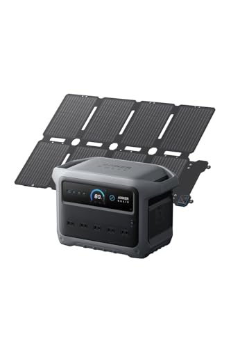 【1024Whポータブル電源 & 100W Compactソーラーパネルセット】大容量 1024Wh Solix C1000 Gen 2 高出力AC