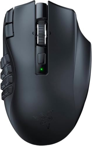 Razer(レイザー) Naga V2 HyperSpeed MMOに最適な多ボタンのワイヤレスゲーミングマウス プログラム可能な19ボタン フリースピンまたはタクタイルスクロールホイール HyperSpeed Wireless Bluetooth Focus Pro 30K オプティカルセンサー ナーガ ブイツー ハイパースピード 【日本正規代理店保証品】