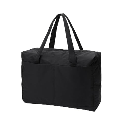 無印良品 再生尼龍可收納波士頓包 黑色 32L