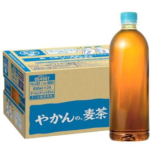 Coca-Cola 可口可樂 茶之壺麥茶 來自爽健美茶 無標籤 650ml PET ×24入