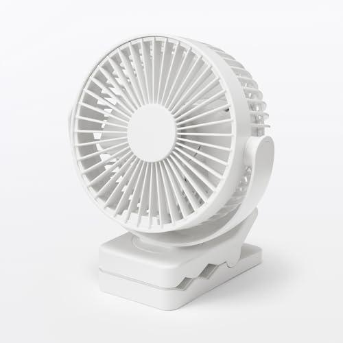 無印良品 夾式充電風扇（亦可放置使用） 白色／MJ－CLF1 83925956