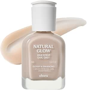 ohora 官方 PC-NS-010-J : Natural Glow 牛奶糖漿 指甲強化劑 All Gray/ohora 指甲 加固 強化劑 指甲裂 加固塗層 保護 指甲油 指甲貼 凝膠指甲貼