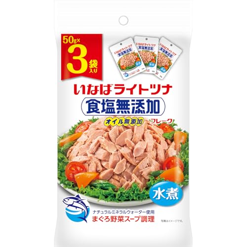 いなば食品 低脂鮪魚罐頭 食鹽無添加、油脂無添加 3罐組×4包 【無需開罐器】【常溫保存】
